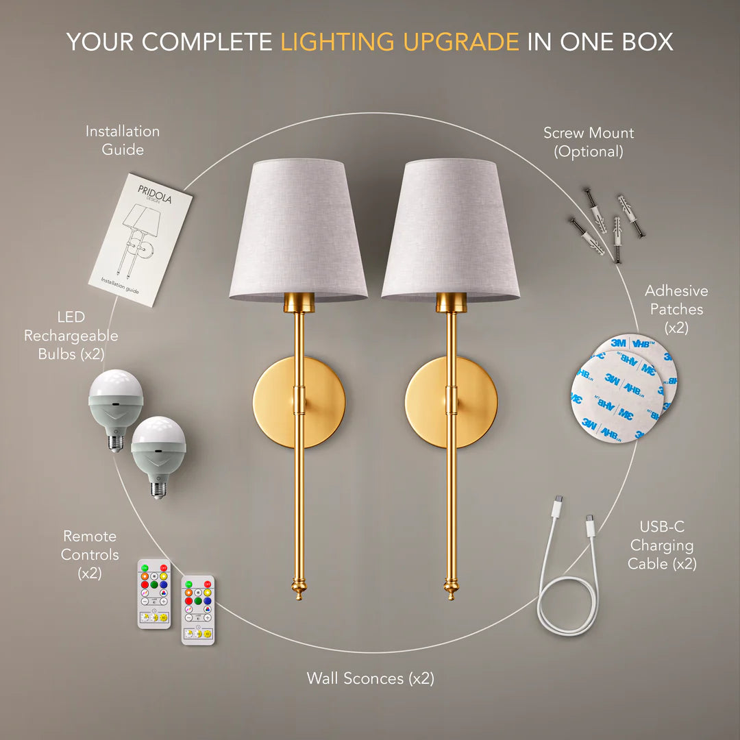 LW™ WIRELESS WALL SCONCES