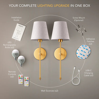 LW™ WIRELESS WALL SCONCES